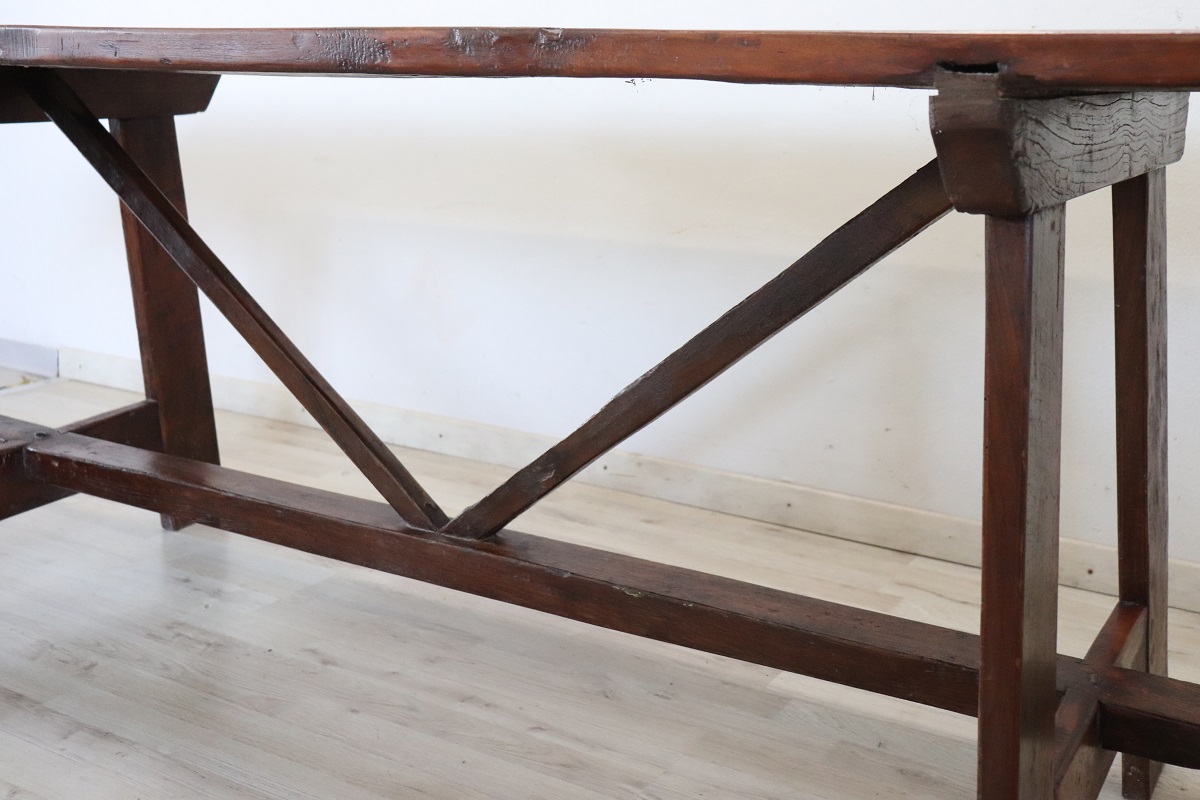 Antique Fratino Table, Early 19th Century, Italian, Solid Oak - Image 6