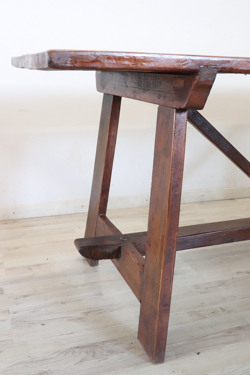 Antique Fratino Table, Early 19th Century, Italian, Solid Oak - Image 7