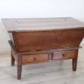 Italian Rustic Cupboard in Solid Walnut Wood, 19th century