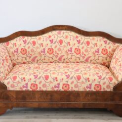 Alternative view of Italian Charles X Settee, 19th Century, Walnut