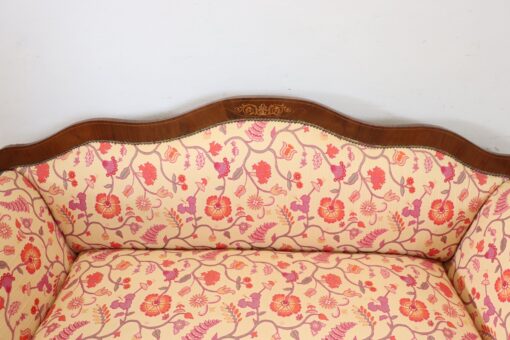 Italian Charles X Settee, 19th Century, Walnut - Image 8