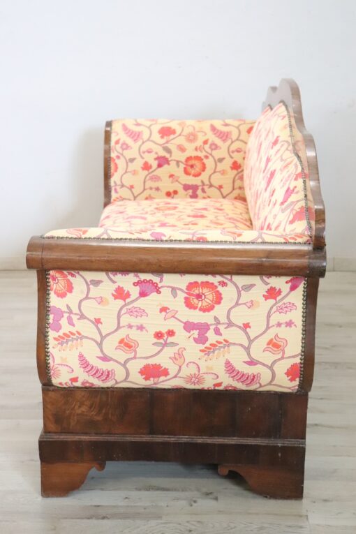 Italian Charles X Settee, 19th Century, Walnut - Image 12