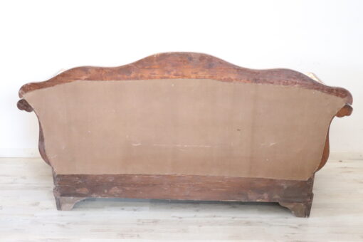 Italian Charles X Settee, 19th Century, Walnut - Image 13