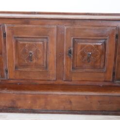 Alternative view of 18th Century Italian Kneeler,  Solid Walnut Wood