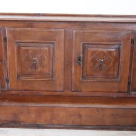 18th Century Italian Kneeler,  Solid Walnut Wood