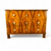 Biedermeier walnut chest of drawers, Germany circa 1820, with mirrored veneer pattern- Styylish
