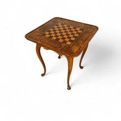 18th century Baroque chess table, Germany 1750, walnut with inlaid chessboard- Styylish
