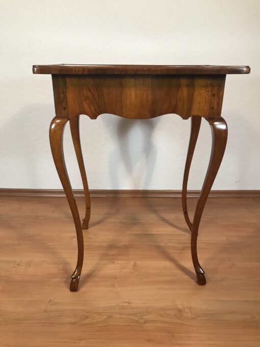 Baroque Accent Table with Block Marquetry decor- back view- Styylish