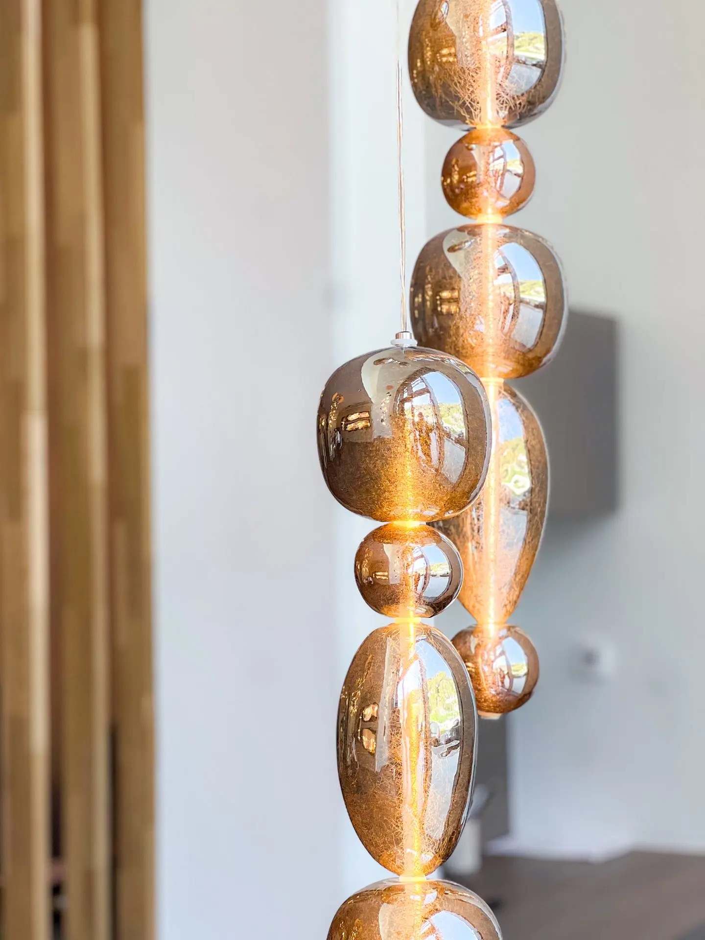 Antiques in small spaces- Murano Glass pendant light- Styylish