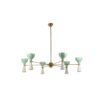 Mid-century Italian diabolo Chandelier, metal- Styylish
