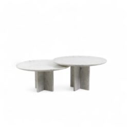 Pair of marble nesting tables- Styylish