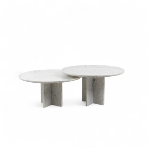 Pair of marble nesting tables- Styylish