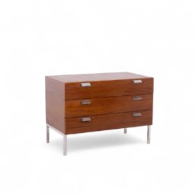 André Monpoix Teak Chest of drawers, 1960s.