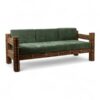 Kapla 3-seater sofa with green velvet upholstery- Styylish