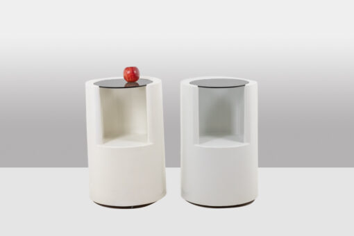 Space Age Side Tables, Pair, 1960s/70s. - Image 2