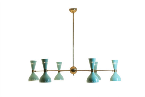 Italian Diabolo-Shaped Chandelier with 12 lights. Contemporary. - Image 2