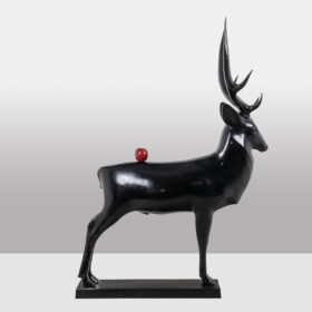 Life-Size Bronze Stag Sculpture, François Pompon, Print 2006
