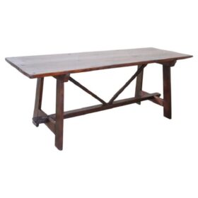 Antique Fratino Table, Early 19th Century, Italian, Solid Oak