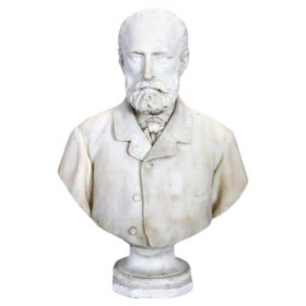 19th Century Antique Sculpture, Italian, White Marble