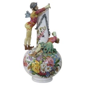 Early 20th Century Italian Majestic Ceramic Vase