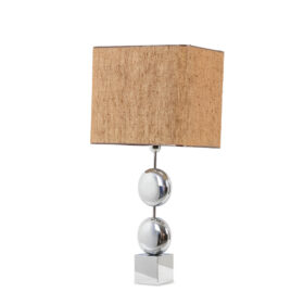 Chrome-Plated Chalier Table Lamp, Paris, circa 1970