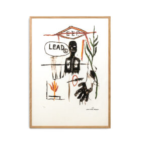 Basquiat Color Silkscreen Print, Numbered, 1990s
