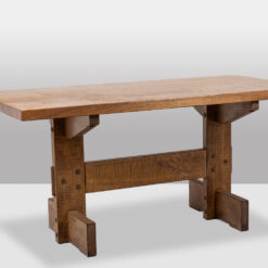 Alternative view of Brutalist-style Table and Chairs, Officina Rivadossi, Italy, circa 1970