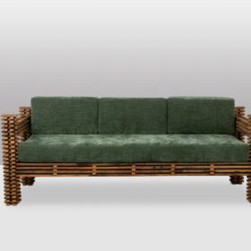 Kapla 3-Seater Sofa or Wall-Mounted Bench, 1960s.