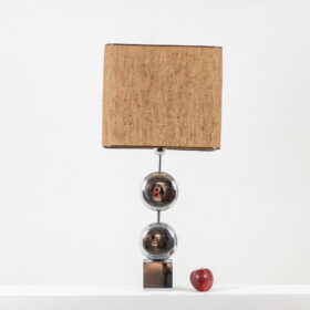 Chrome-Plated Chalier Table Lamp, Paris, circa 1970