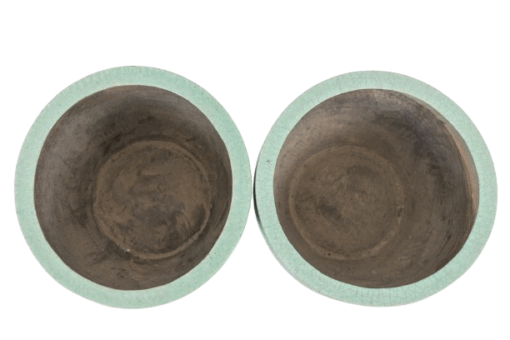 Large Glazed Terracotta Planters, Pair, 1950s - Image 3