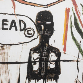 Basquiat Color Silkscreen Print, Numbered, 1990s