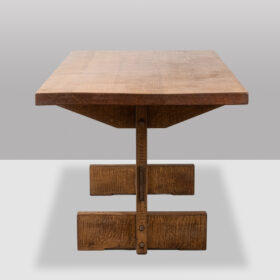Brutalist-style Table and Chairs, Officina Rivadossi, Italy, circa 1970