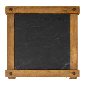 Pair of Brutalist Coffee Tables in oak and slate. Circa 1960.