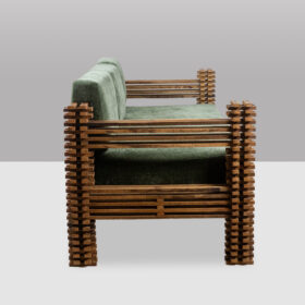 Kapla 3-Seater Sofa or Wall-Mounted Bench, 1960s.