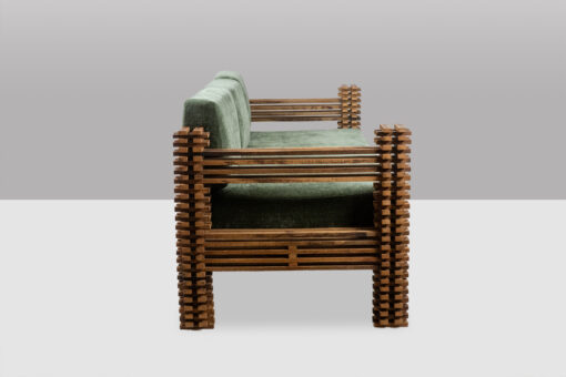Kapla 3-Seater Sofa or Wall-Mounted Bench, 1960s. - Image 4