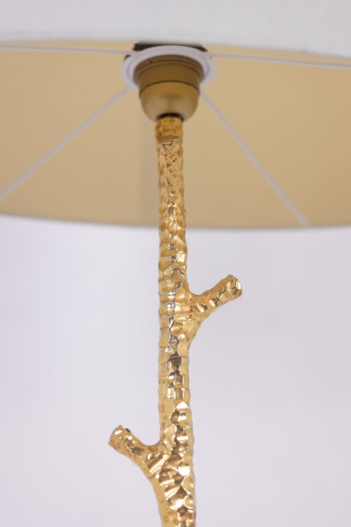 Pair of Gold Metal Floor Lamps, 20th century. - Image 5