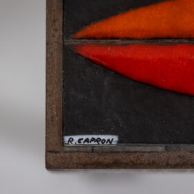 'Navette' Coffee Table, Capron, Glazed Stoneware, 1960s.