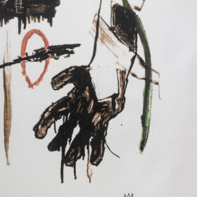Basquiat Color Silkscreen Print, Numbered, 1990s
