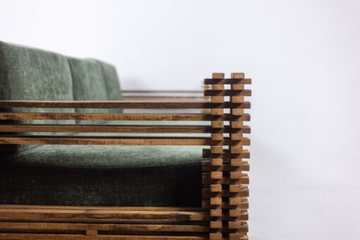 Kapla 3-Seater Sofa or Wall-Mounted Bench, 1960s. - Image 5