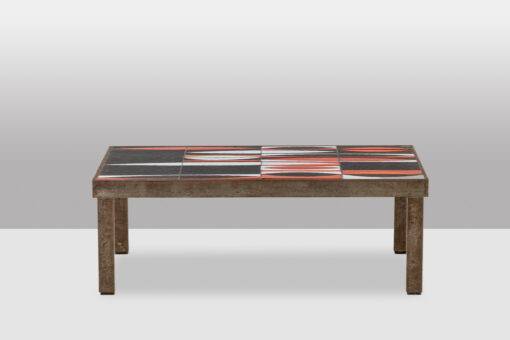 'Navette' Coffee Table, Capron, Glazed Stoneware, 1960s. - Image 6