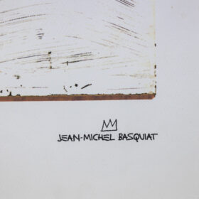 Basquiat Color Silkscreen Print, Numbered, 1990s