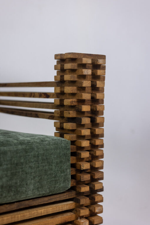 Kapla 3-Seater Sofa or Wall-Mounted Bench, 1960s. - Image 7
