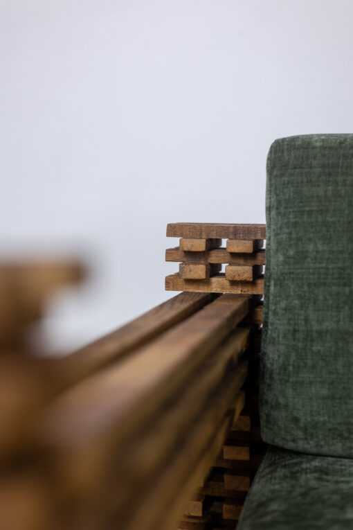 Kapla 3-Seater Sofa or Wall-Mounted Bench, 1960s. - Image 9