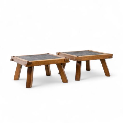 Pair of Brutalist Coffee Tables - Styylish