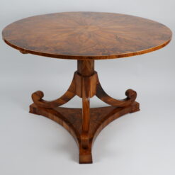 Alternative view of 19th Century Fine Biedermeier Walnut Table. Vienna, c. 1825.