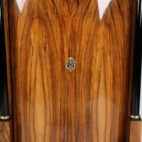 Pair of Biedermeier Walnut Trumeau Cabinets. Vienna, c. 1825.