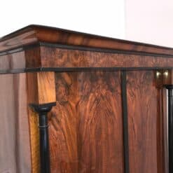 Neoclassical Early Biedermeier Armoire, Walnut Veneer and Full Columns, Austria, circa 1820 - Image 16