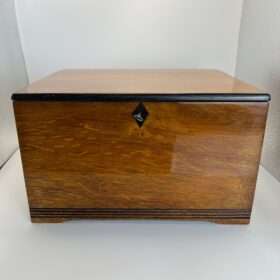 Art Nouveau Oak Box, Partly Ebonized, Austria, circa 1900