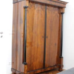 Alternative view of Neoclassical Early Biedermeier Armoire, Walnut Veneer and Full Columns, Austria, circa 1820