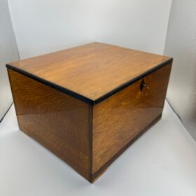 Art Nouveau Oak Box, Partly Ebonized, Austria, circa 1900